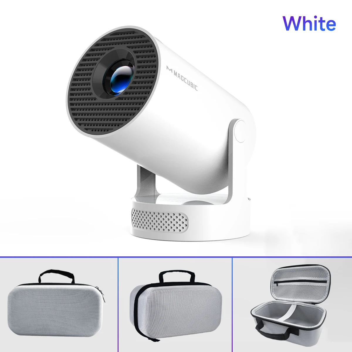 Magcubic Projector Android 11 4K 1280*720P HY300 Pro + Dual Wifi 290ANSI 180°flexible BT5.0 Cinema Outdoor Portable Projector