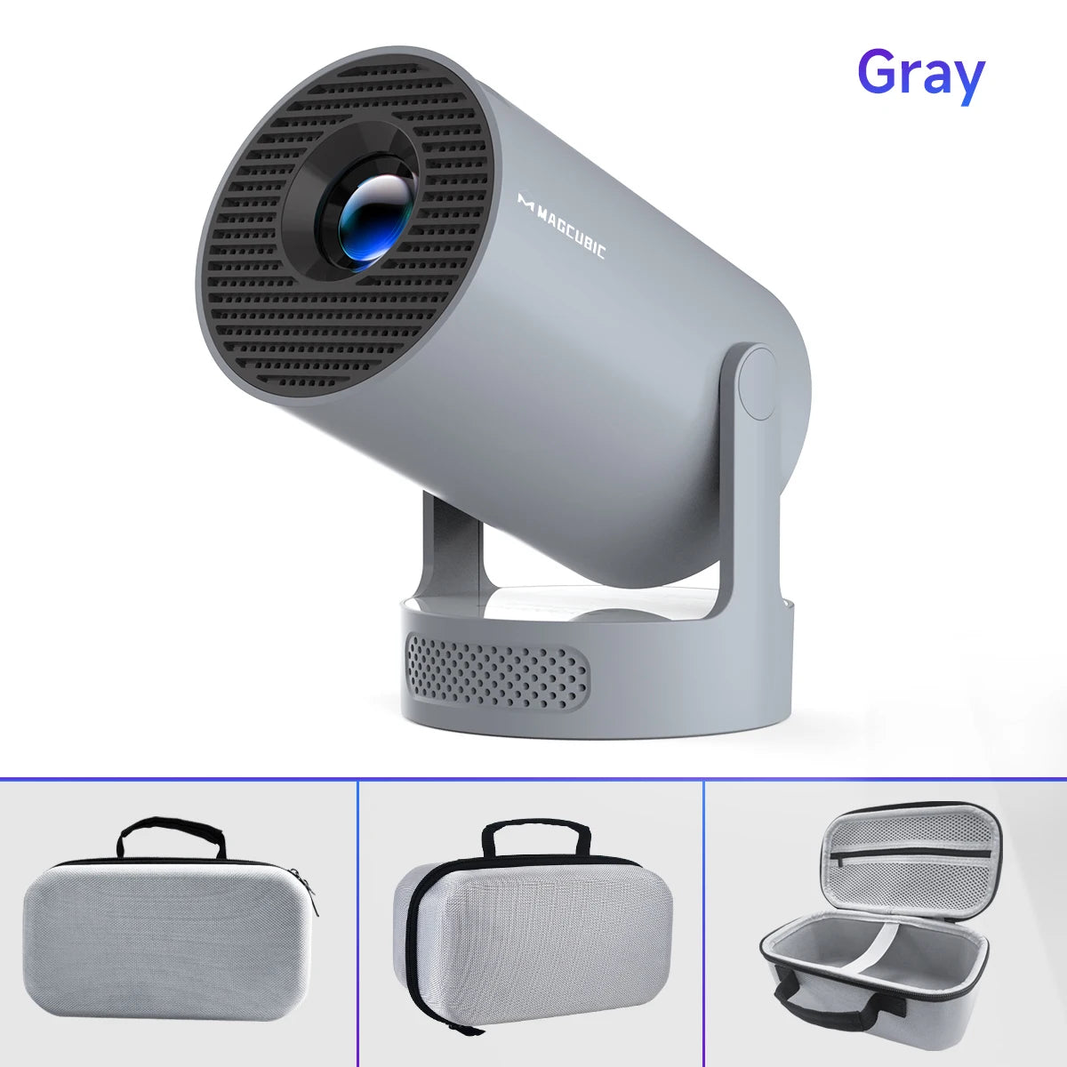 Magcubic Projector Android 11 4K 1280*720P HY300 Pro + Dual Wifi 290ANSI 180°flexible BT5.0 Cinema Outdoor Portable Projector