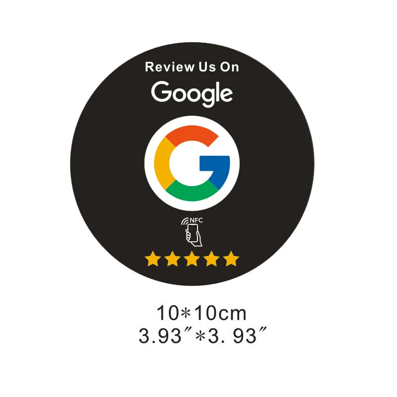 Google Reviews NFC Cards Boost Your Reviews PVC Material Durable