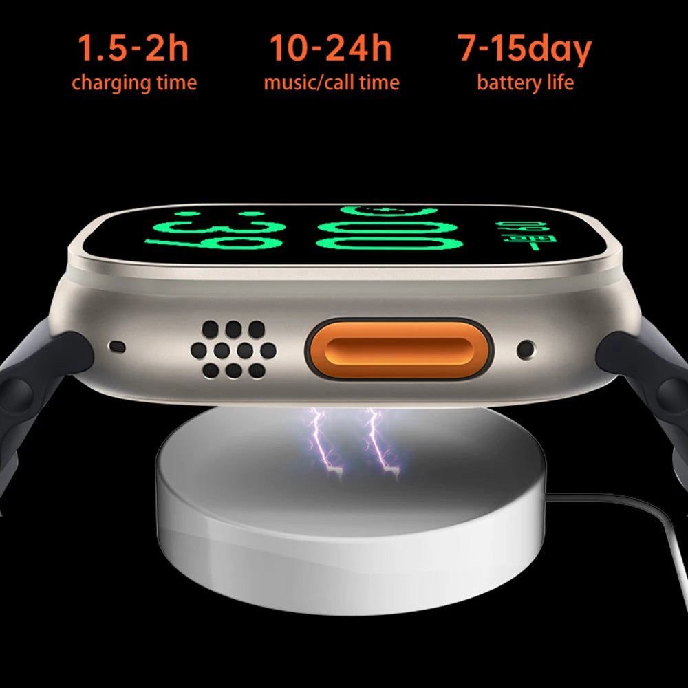 Apple Smart Watch 10 ultra x 3 Pro MAX Gen2 49mm Amoled Screen Smartwatch Refresh Rate Wireless Charging Men Women For Sport