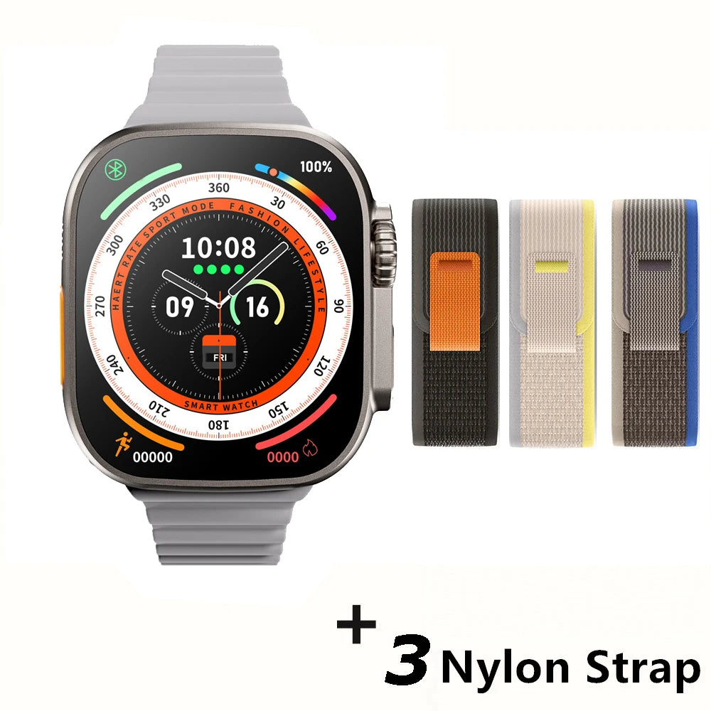Apple Smart Watch 10 ultra x 3 Pro MAX Gen2 49mm Amoled Screen Smartwatch Refresh Rate Wireless Charging Men Women For Sport
