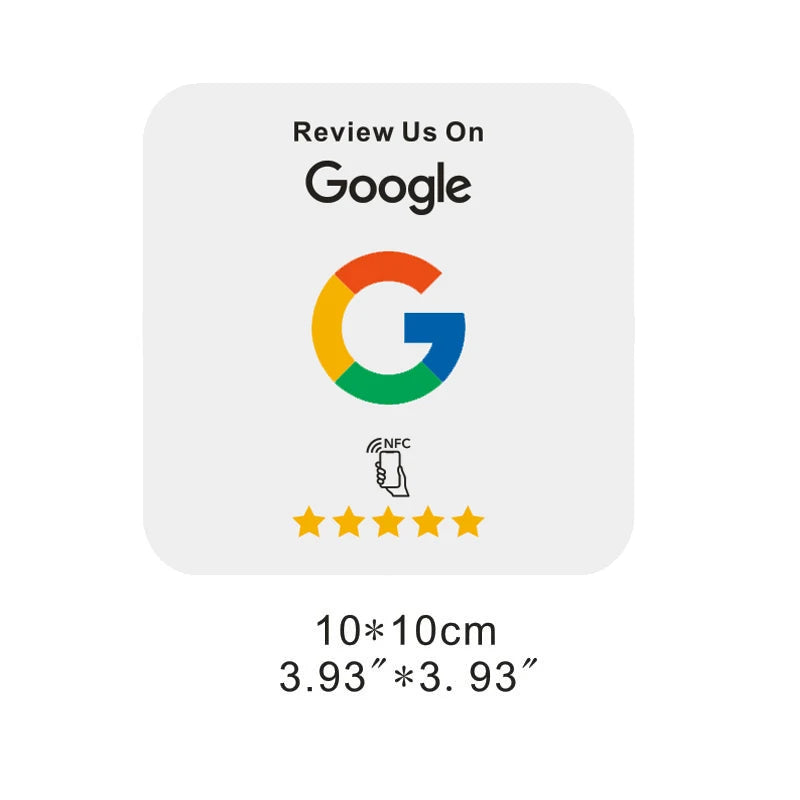 Google Reviews NFC Cards Boost Your Reviews PVC Material Durable