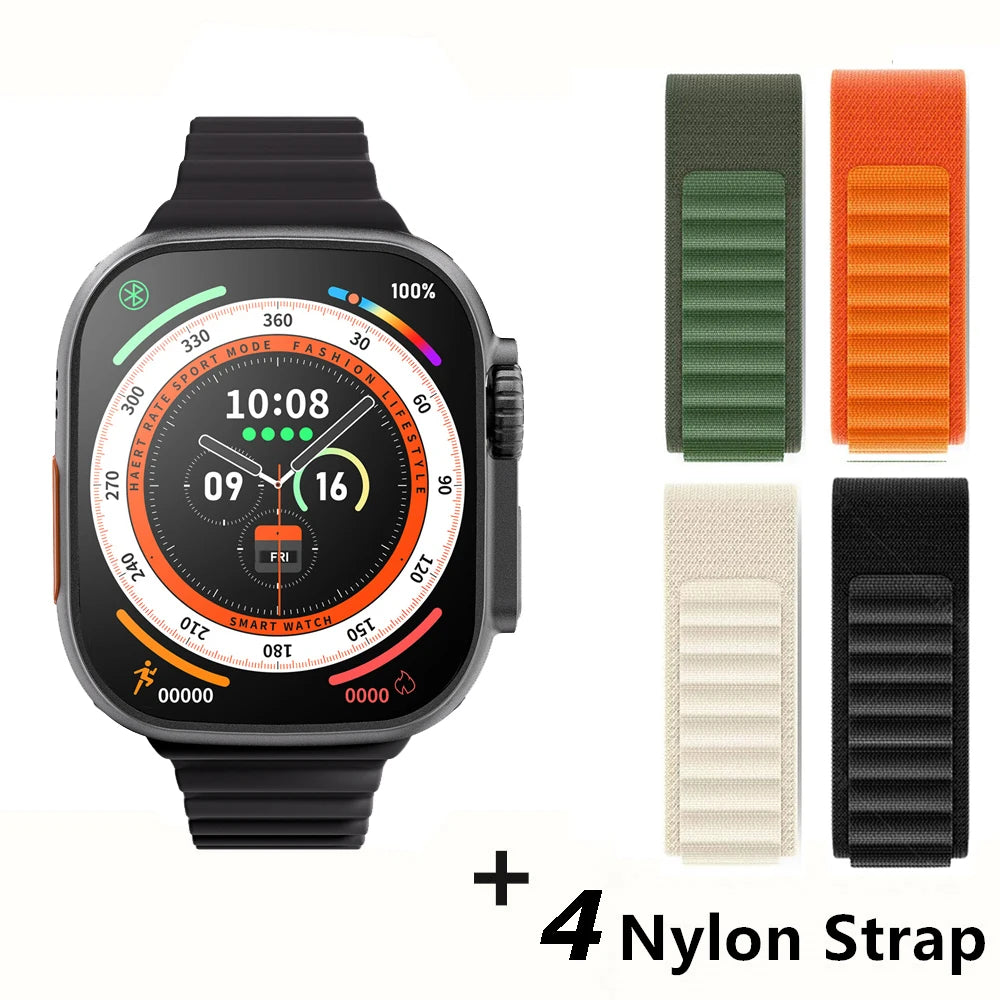 Apple Smart Watch 10 ultra x 3 Pro MAX Gen2 49mm Amoled Screen Smartwatch Refresh Rate Wireless Charging Men Women For Sport