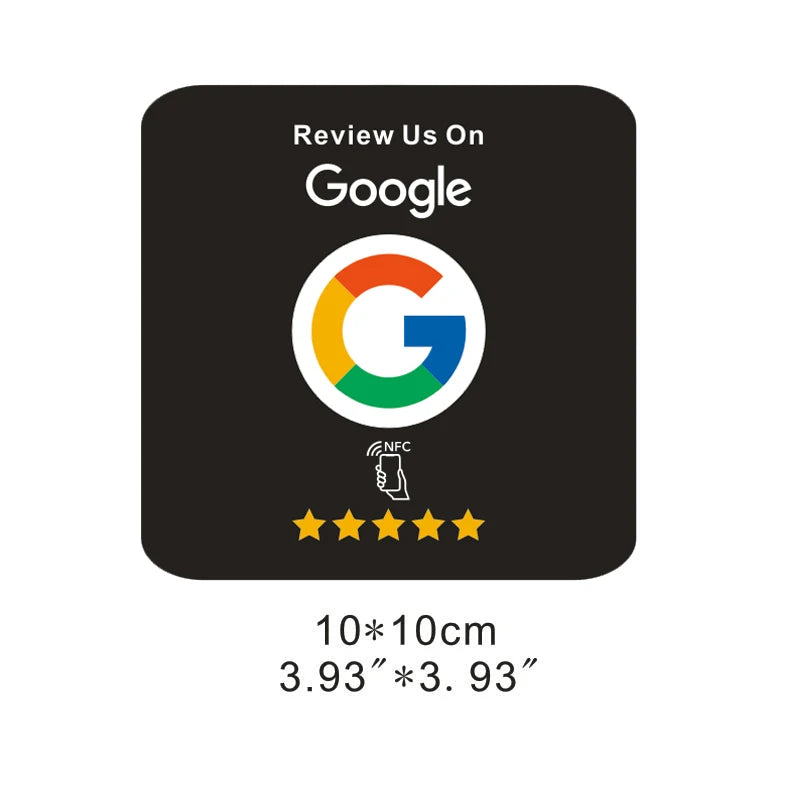 Google Reviews NFC Cards Boost Your Reviews PVC Material Durable