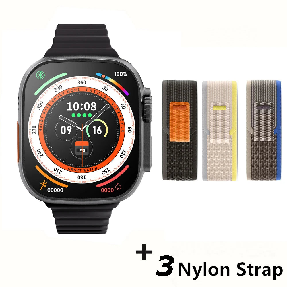 Apple Smart Watch 10 ultra x 3 Pro MAX Gen2 49mm Amoled Screen Smartwatch Refresh Rate Wireless Charging Men Women For Sport