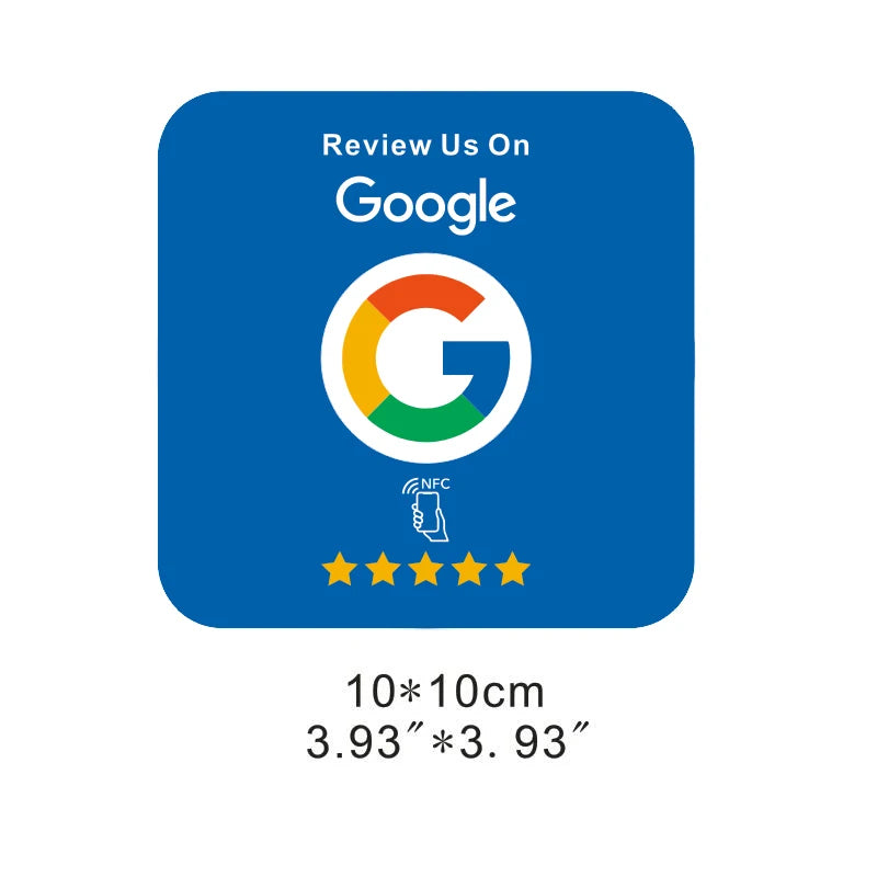 Google Reviews NFC Cards Boost Your Reviews PVC Material Durable