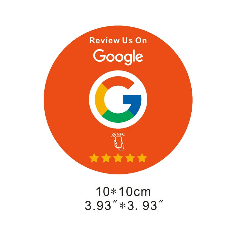 Google Reviews NFC Cards Boost Your Reviews PVC Material Durable