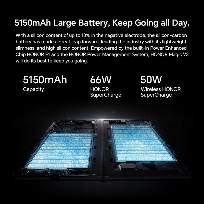 Honor Magic V3 5G Foldable 7.92" 50MP Cameras Snapdragon 8 Gen 3 Fast Charging Flip Smartphones Android Mobile Phone