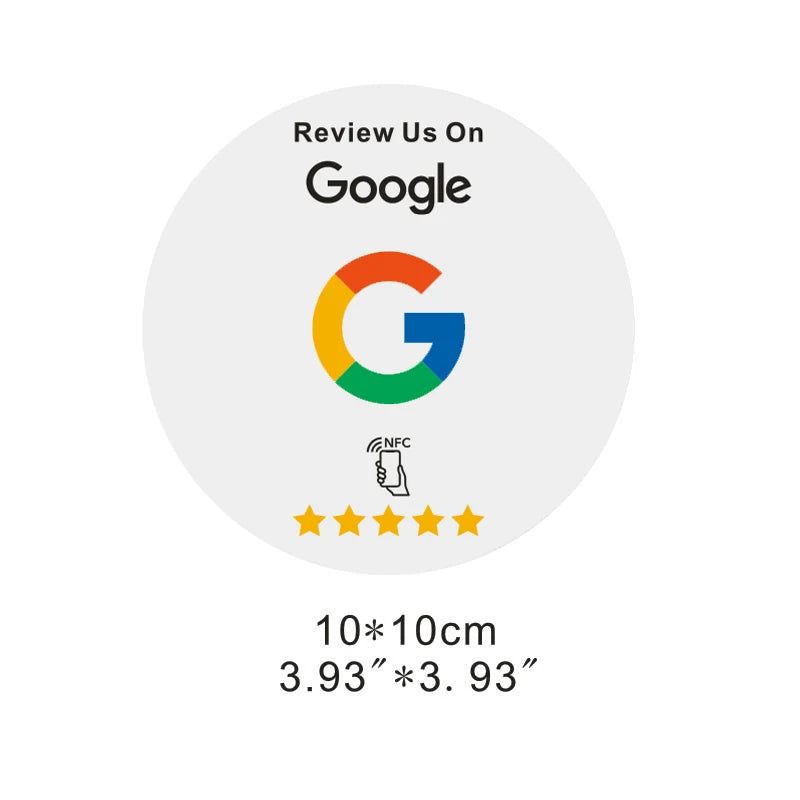Google Reviews NFC Cards Boost Your Reviews PVC Material Durable