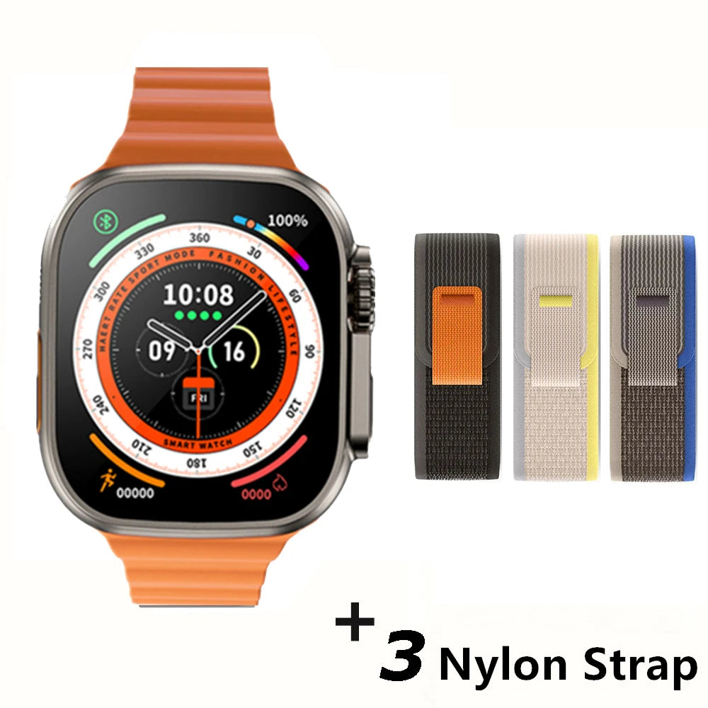 Apple Smart Watch 10 ultra x 3 Pro MAX Gen2 49mm Amoled Screen Smartwatch Refresh Rate Wireless Charging Men Women For Sport