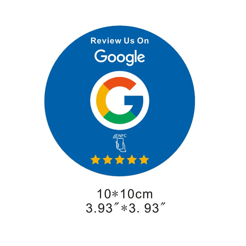Google Reviews NFC Cards Boost Your Reviews PVC Material Durable
